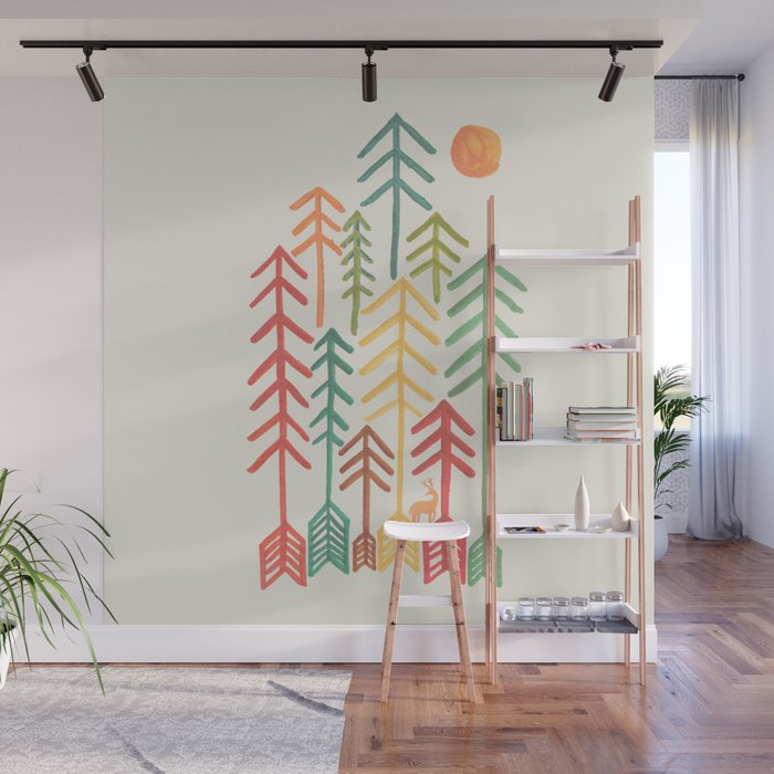 Arrow forest Wall Mural Gallery Image 1