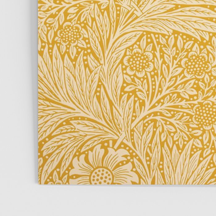 William Morris Marigold Golden Yellow Poster Gallery Image 3
