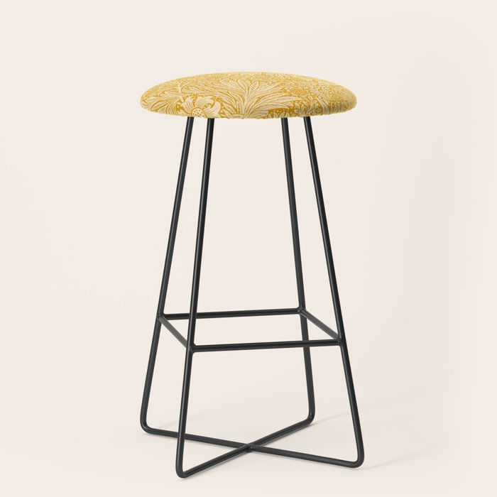 William Morris Marigold Golden Yellow Stool Gallery Image 1