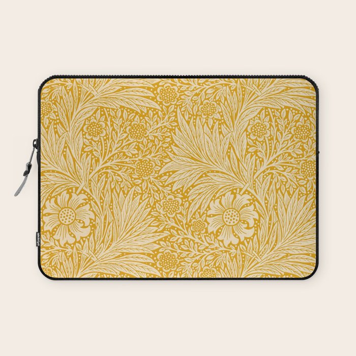 William Morris Marigold Golden Yellow Laptop Sleeve Gallery Image 1