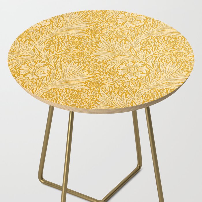 William Morris Marigold Golden Yellow Side Table Gallery Image 2