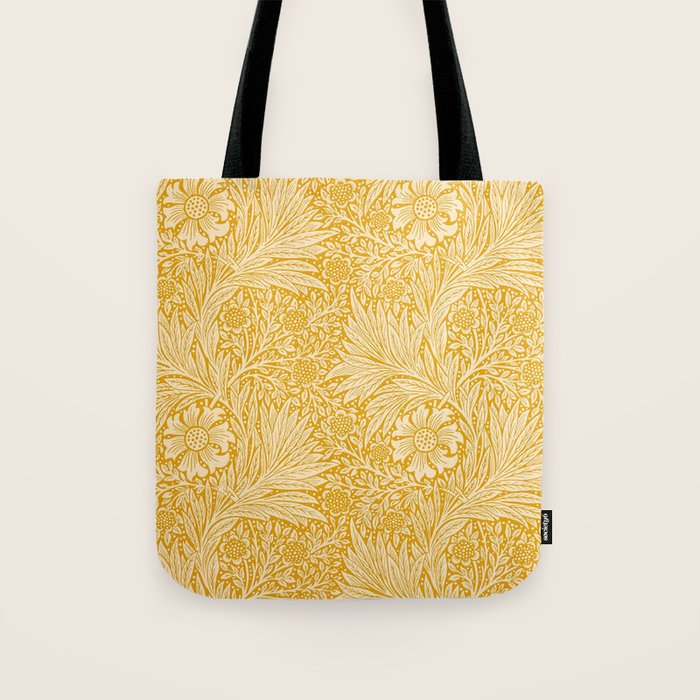 William Morris Marigold Golden Yellow Tote Bag Gallery Image 1