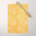 William Morris Marigold Golden Yellow Wrapping Paper Gallery Image 1