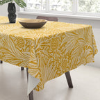 William Morris Marigold Golden Yellow Tablecloth Gallery Image 3