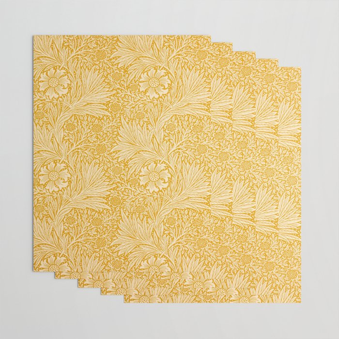 William Morris Marigold Golden Yellow Wrapping Paper Gallery Image 3
