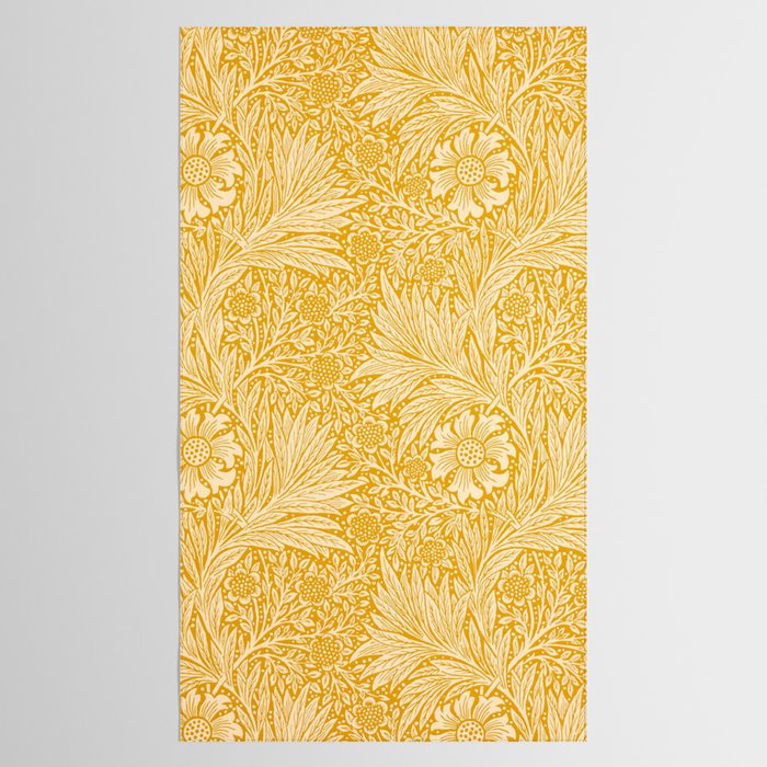 William Morris Marigold Golden Yellow Tablecloth Gallery Image 2