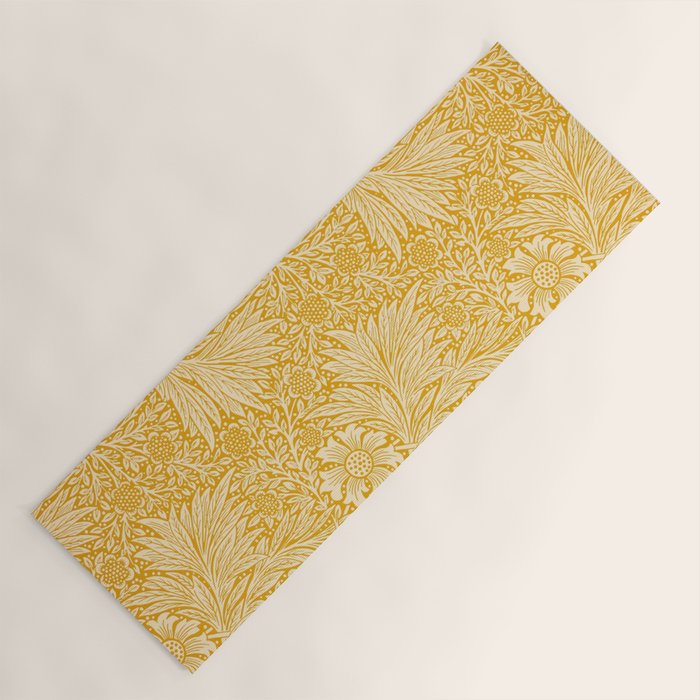 William Morris Marigold Golden Yellow Yoga Mat Gallery Image 1
