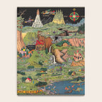 The land of make believe. Published by Jaro Hess 1930 Cornucopia of Fairy Tales Detailed Labeled Map Fun Magical Fantasy Art Notebook Gallery Image 4