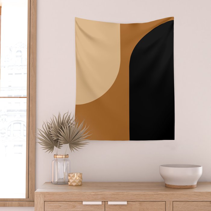 Modern Minimal Arch Abstract LXXX Wall Tapestry Gallery Image 2