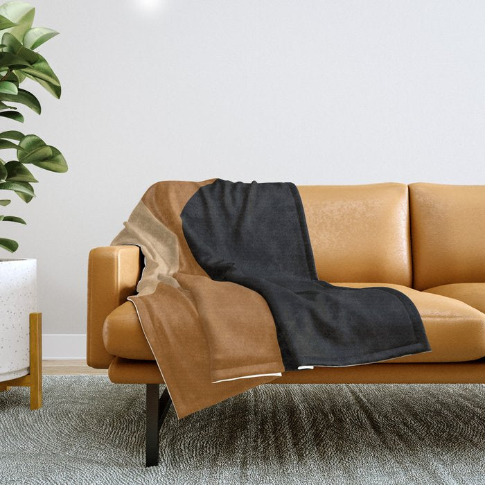 Modern Minimal Arch Abstract LXXX Throw Blanket Gallery Image 1