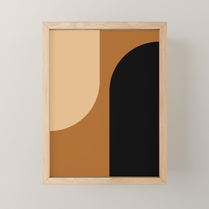Modern Minimal Arch Abstract LXXX Mini Art Print Gallery Image 1