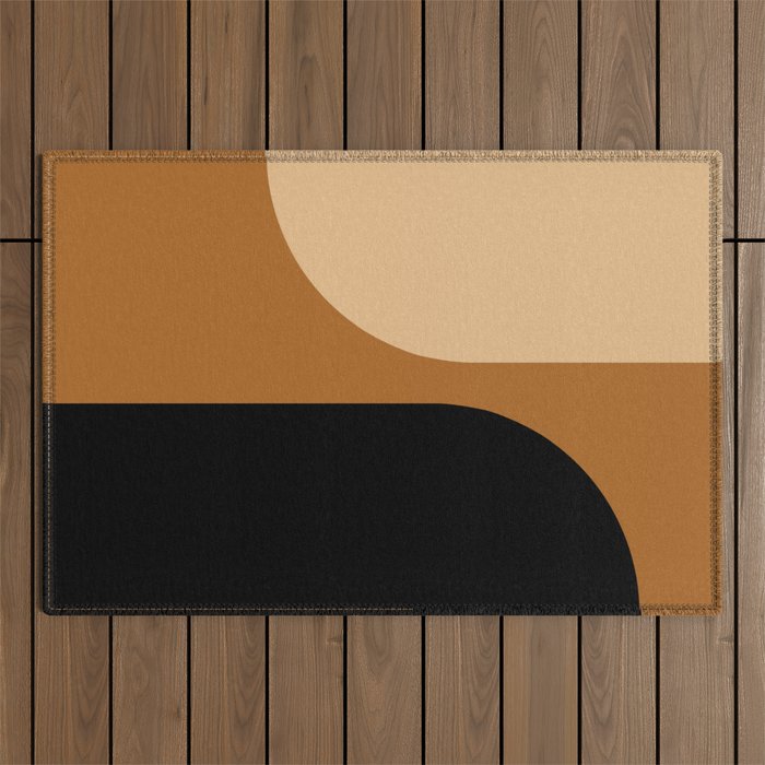Modern Minimal Arch Abstract LXXX Outdoor Rug Gallery Image 1