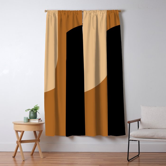 Modern Minimal Arch Abstract LXXX Window Curtain Gallery Image 5