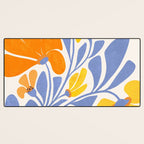 Joyful Sunflowers Floral Illustration Desk Mat Gallery Image 3