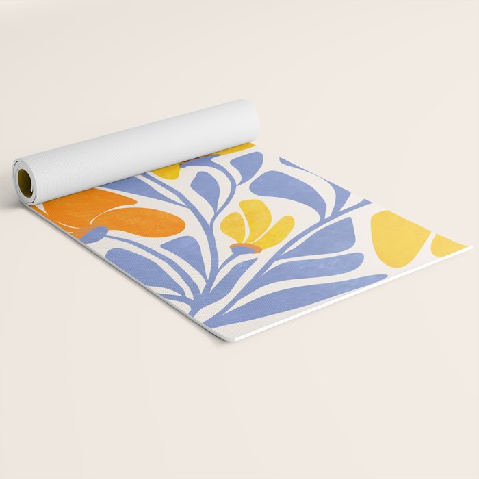 Joyful Sunflowers Floral Illustration Yoga Mat Gallery Image 2