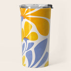 Joyful Sunflowers Floral Illustration Travel Mug Gallery Image 2