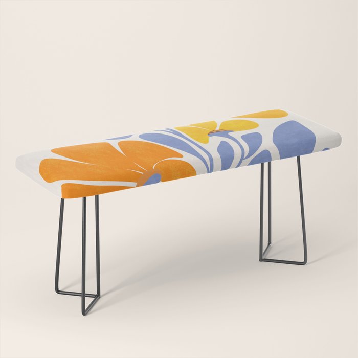 Joyful Sunflowers Floral Illustration Bench Gallery Image 1