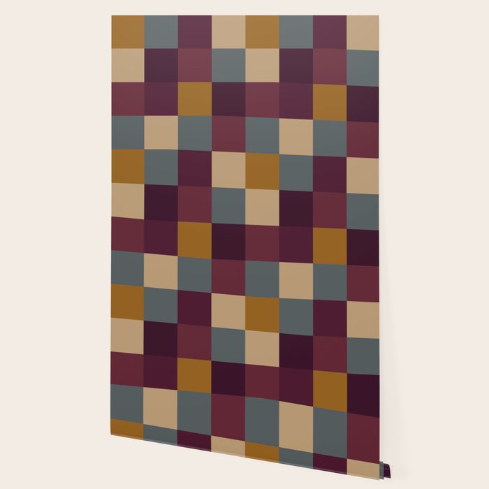 Bold Autumn Checks Pattern - Large XIII Wallpaper Gallery Image 2