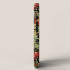 Vintage floral pattern (1918) Red Tulips Green Leaves iPhone Case Gallery Image 2
