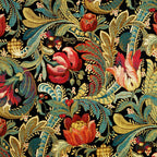 Vintage floral pattern (1918) Red Tulips Green Leaves Coffee Mug Gallery Image 2