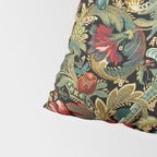 Vintage floral pattern (1918) Red Tulips Green Leaves Pillow Sham Gallery Image 4