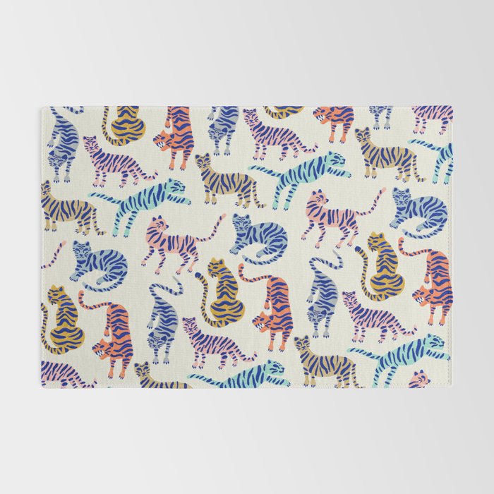Tiger Collection - Indigo Palett Rug Gallery Image 2