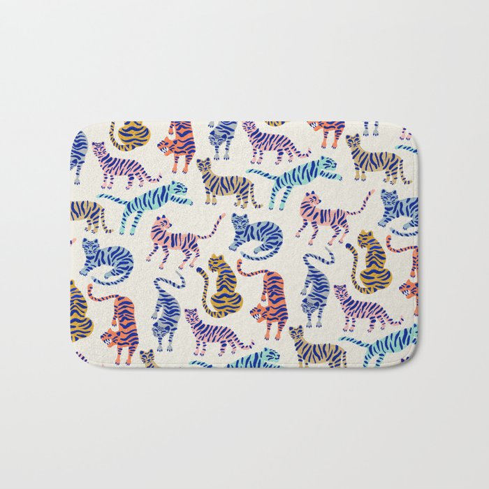 Tiger Collection - Indigo Palett Bath Mat Gallery Image 1