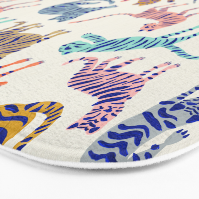 Tiger Collection - Indigo Palett Bath Mat Gallery Image 3