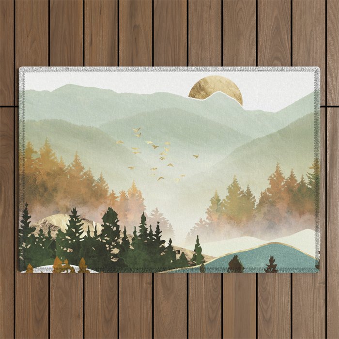 Fall Morning Outdoor Rug Gallery Image 1