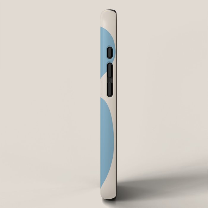 Abstract Scribble (Blue Beige) iPhone Case Gallery Image 2