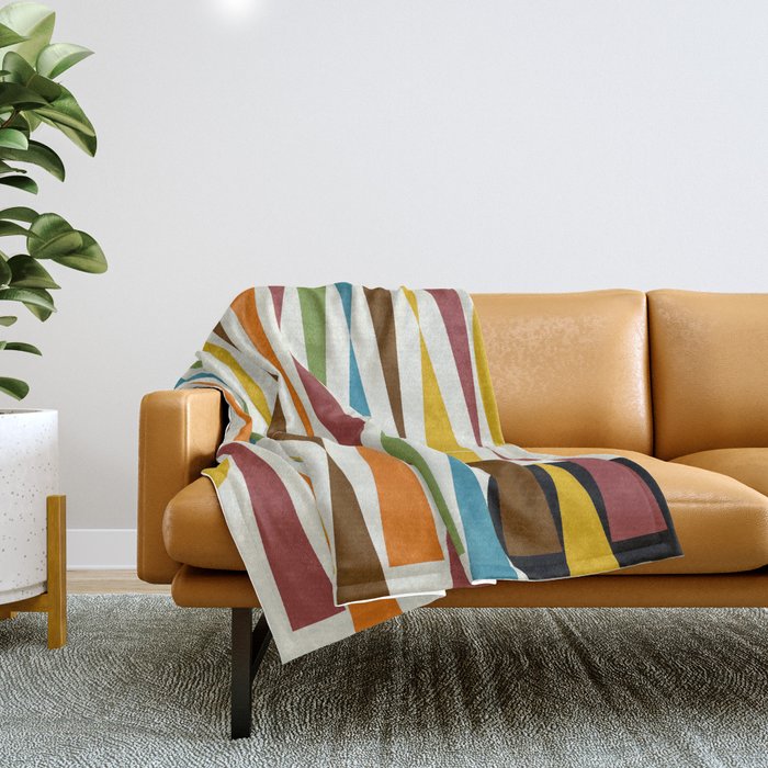 Mid-Century Modern Art 1.4 Throw Blanket Gallery Image 1