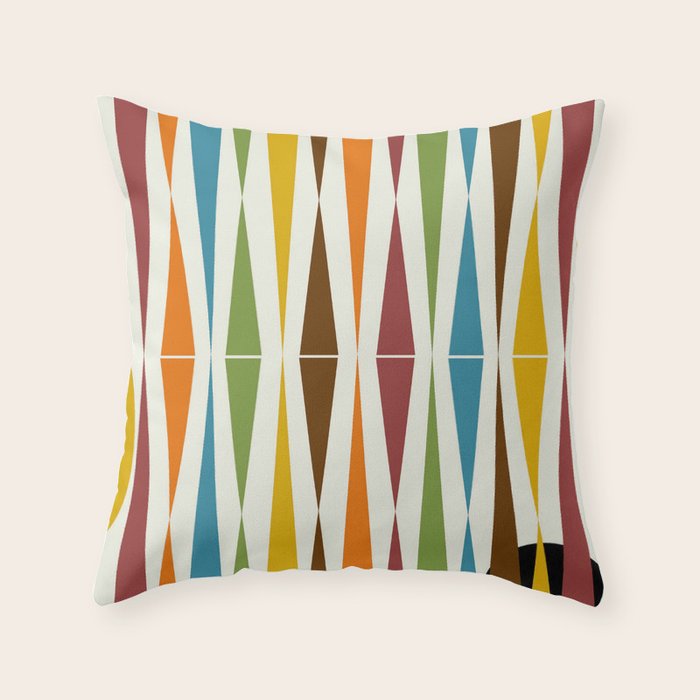 Mid-Century Modern Art 1.4 Throw Pillow Gallery Image 6