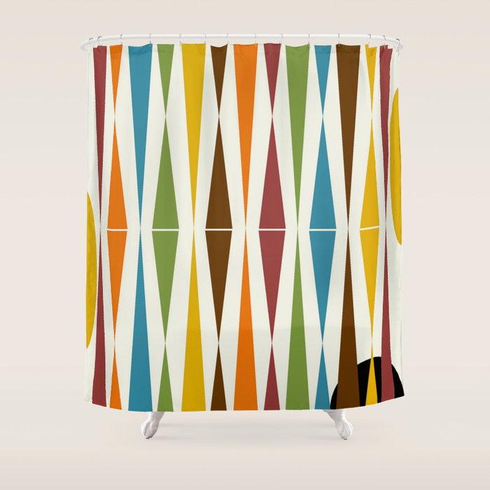 Mid-Century Modern Art 1.4 Shower Curtain Gallery Image 1