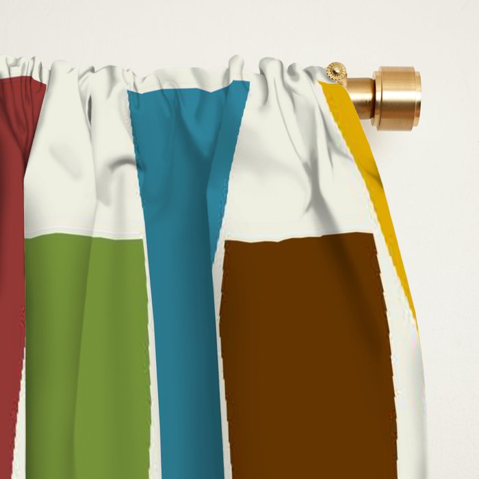 Mid-Century Modern Art 1.4 Window Curtain Gallery Image 2