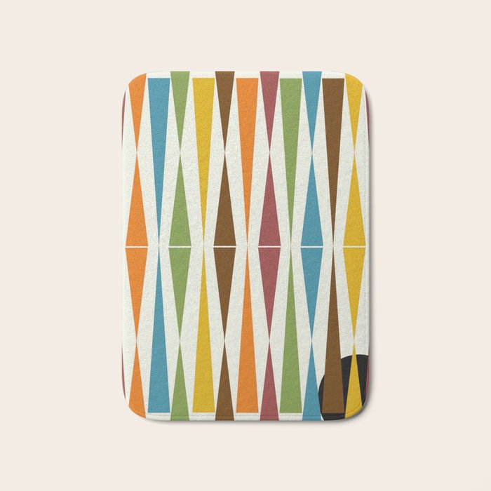 Mid-Century Modern Art 1.4 Bath Mat Gallery Image 1