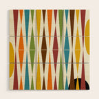 Mid-Century Modern Art 1.4 Wood Wall Art Gallery Image 1