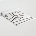 Abstract line art Yoga Mat Gallery Image 2