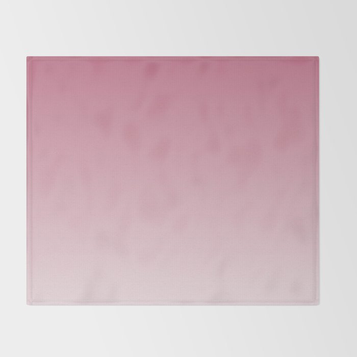 Dreamy Ombre Gradient in Mauve Pink Throw Blanket Gallery Image 2