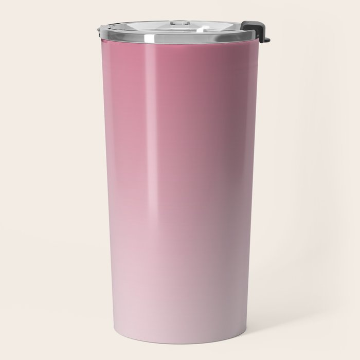 Dreamy Ombre Gradient in Mauve Pink Travel Mug Gallery Image 2