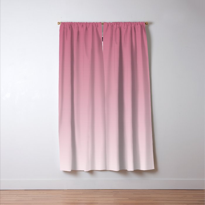 Dreamy Ombre Gradient in Mauve Pink Window Curtain Gallery Image 3