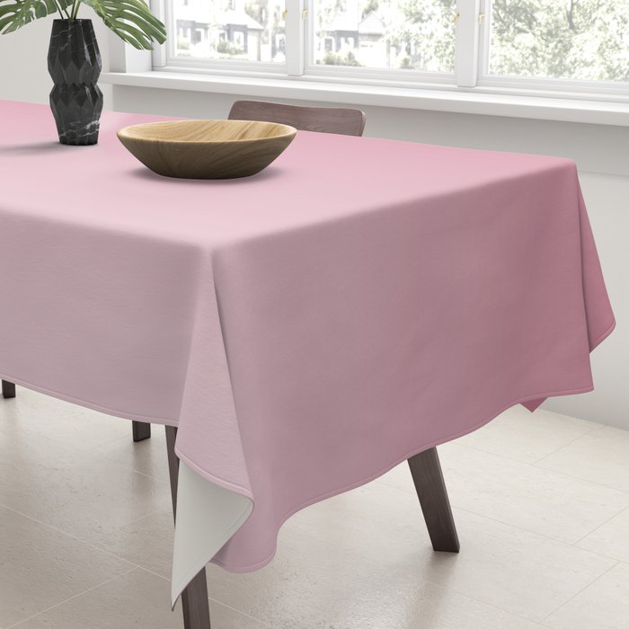 Dreamy Ombre Gradient in Mauve Pink Tablecloth Gallery Image 3
