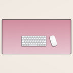Dreamy Ombre Gradient in Mauve Pink Desk Mat Gallery Image 1