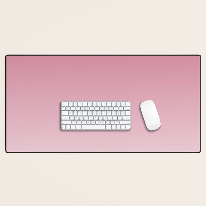 Dreamy Ombre Gradient in Mauve Pink Desk Mat Gallery Image 1