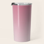 Dreamy Ombre Gradient in Mauve Pink Travel Mug Gallery Image 3
