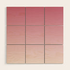 Dreamy Ombre Gradient in Mauve Pink Wood Wall Art Gallery Image 1