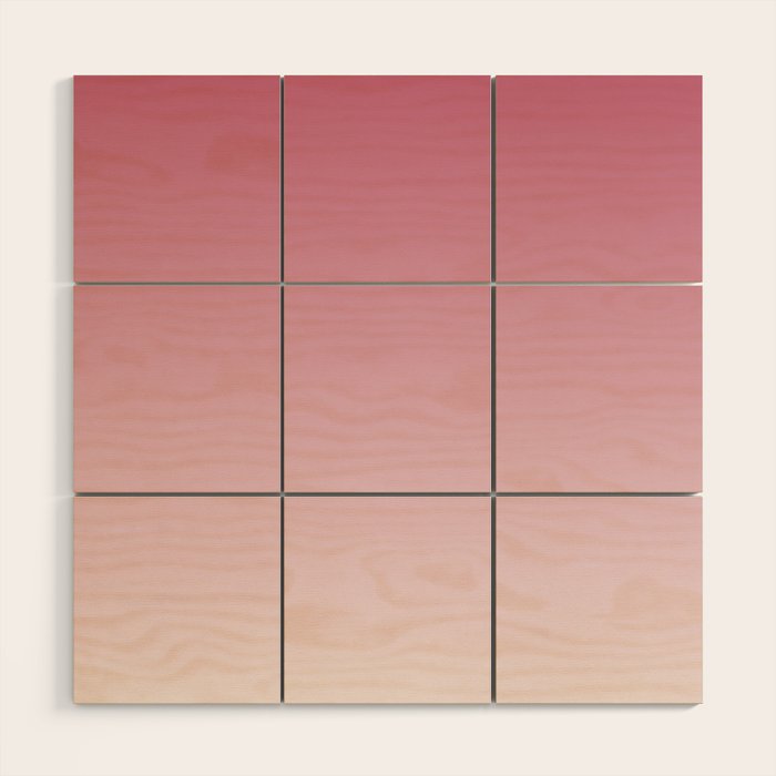 Dreamy Ombre Gradient in Mauve Pink Wood Wall Art Gallery Image 1