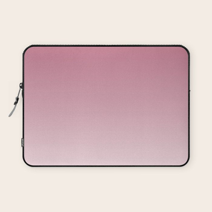 Dreamy Ombre Gradient in Mauve Pink Laptop Sleeve Gallery Image 1