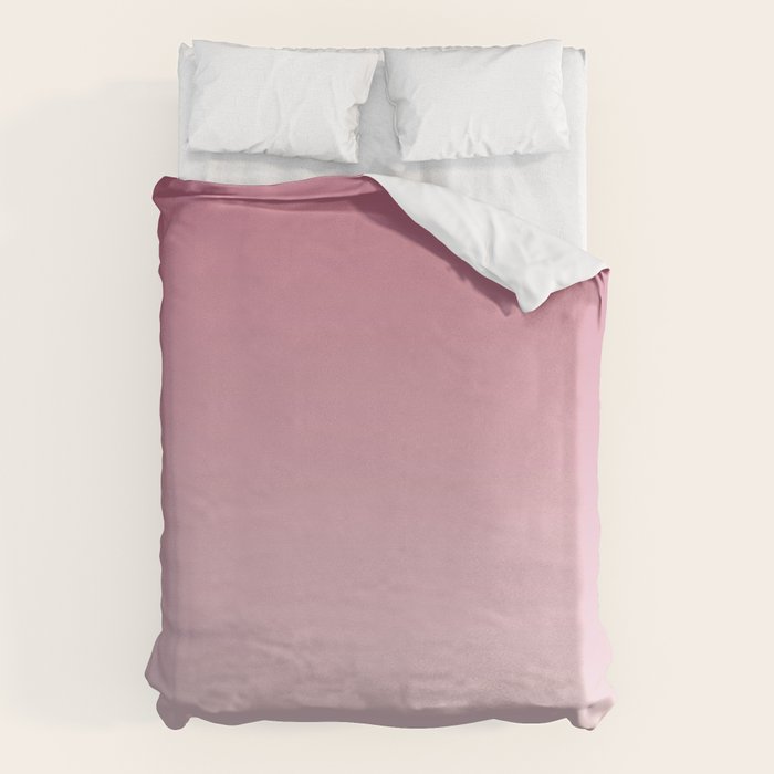 Dreamy Ombre Gradient in Mauve Pink Duvet Cover Gallery Image 6