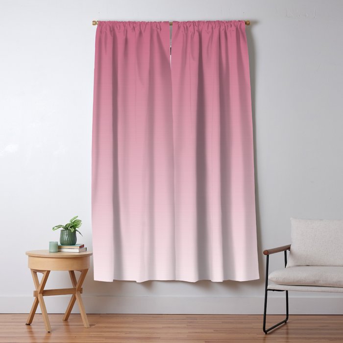 Dreamy Ombre Gradient in Mauve Pink Window Curtain Gallery Image 5