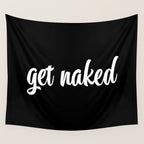 Get Naked black Wall Tapestry Gallery Image 4